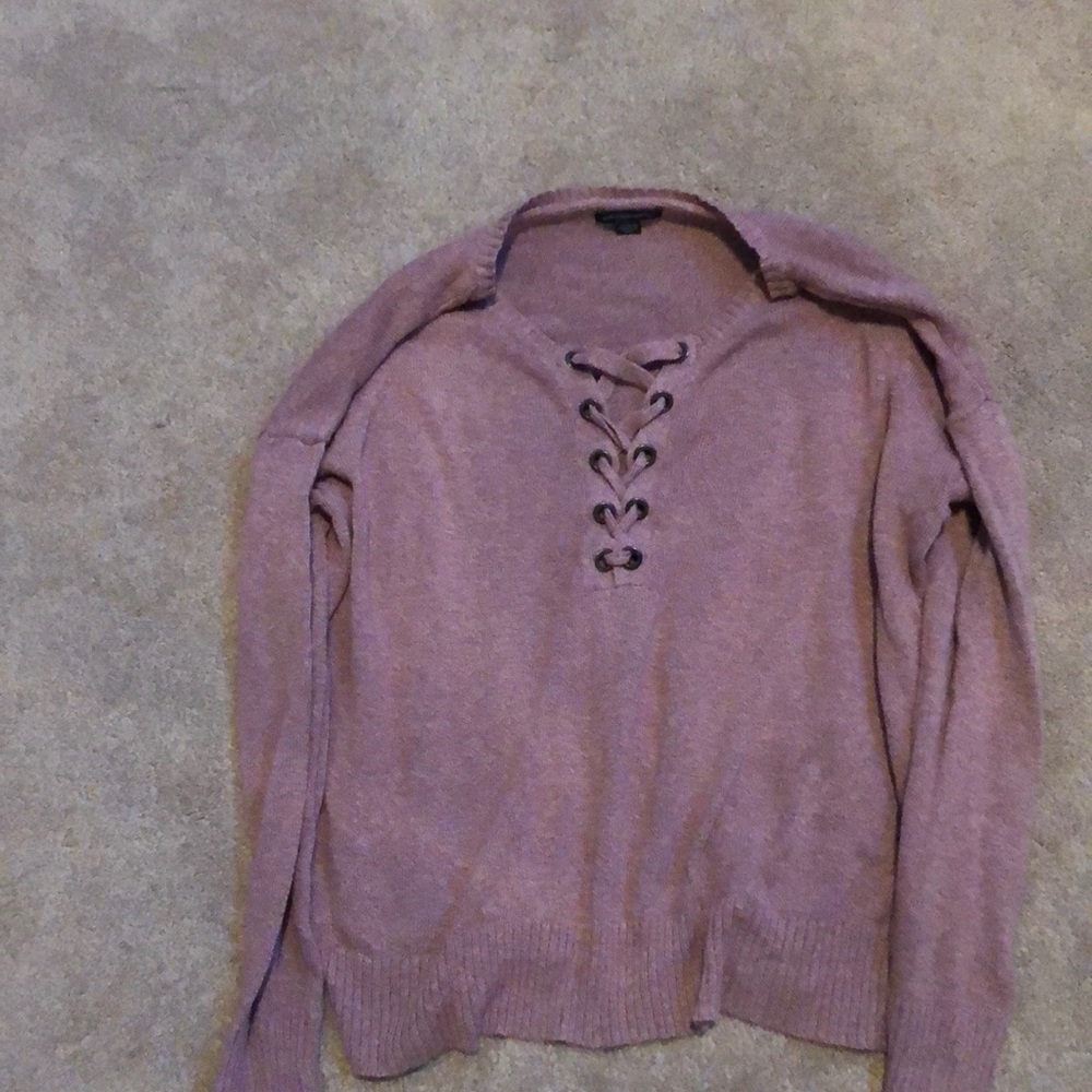 Pink American eagle sweater